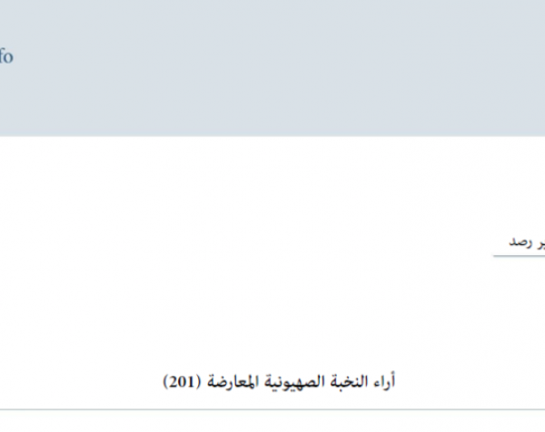 تقرير رصد: آراء النخبة الصهيونية المعارضة 28-09-2026